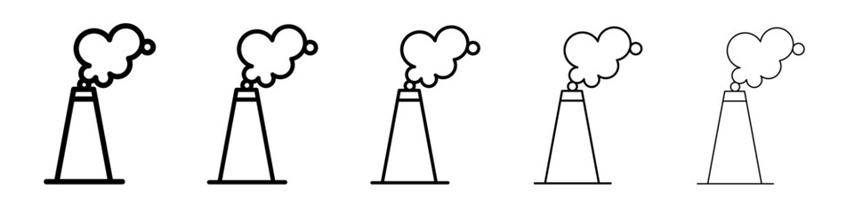 Pollution icon simple illustration logo art