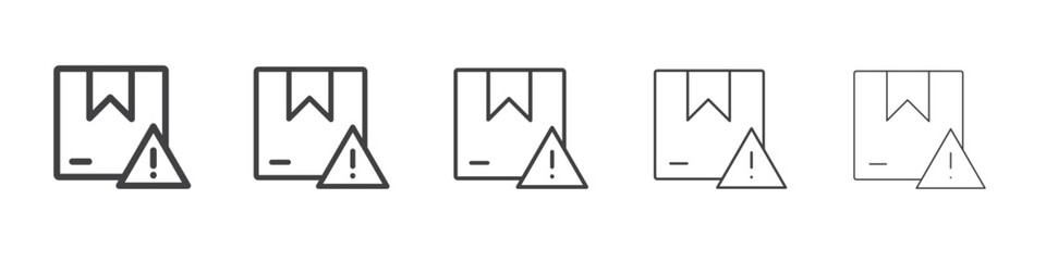 Product defect label icon simple illustration logo art