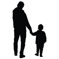 father and daughter silhouette