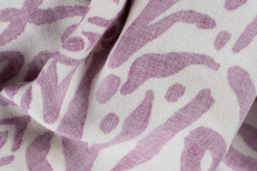 Natural Fiber Viscose Fabric Macro Texture Close-Up