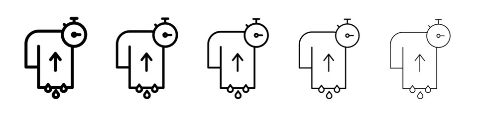 quick dry icon simple illustration logo art