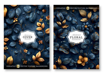 Floral business brochure template, luxury floral art wedding invitation template, universal background, versatile vector background, creative brochure template, invitation template