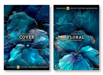 Flyer template, business brochure template, abstract floral art, wedding invitation template, universal background, versatile vector background, creative brochure template, invitation template, modern