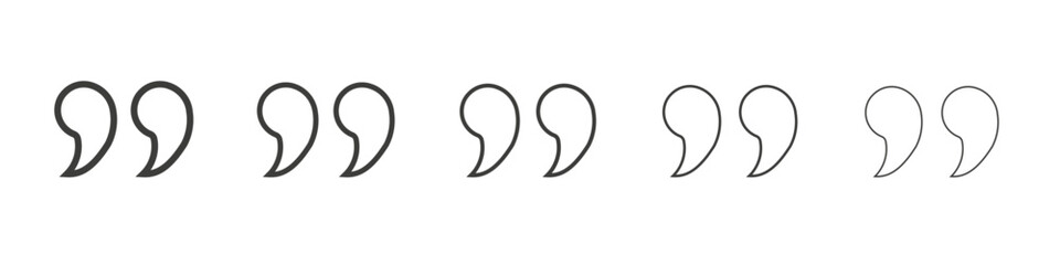 Obraz premium Quote icon simple illustration logo art