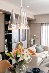 花の飾られた部屋、Living Dining、住宅、居室
