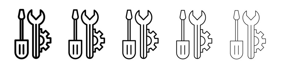 Repair tools icon simple illustration logo art