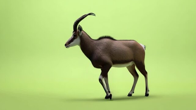 Explore the unique characteristics of a beautiful antelope in a vibrant setting