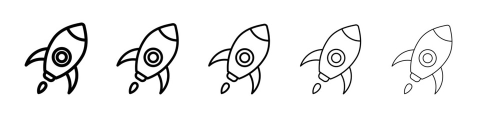 Rocket icon simple illustration logo art