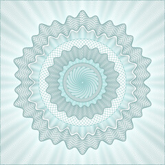 A vector guilloche vignette with background