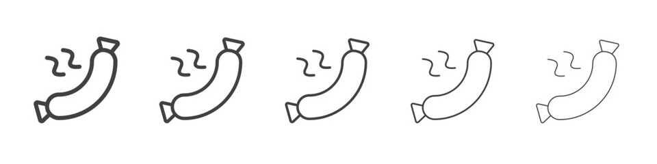 Sausage icon simple illustration logo art