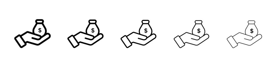 Savings icon simple illustration logo art