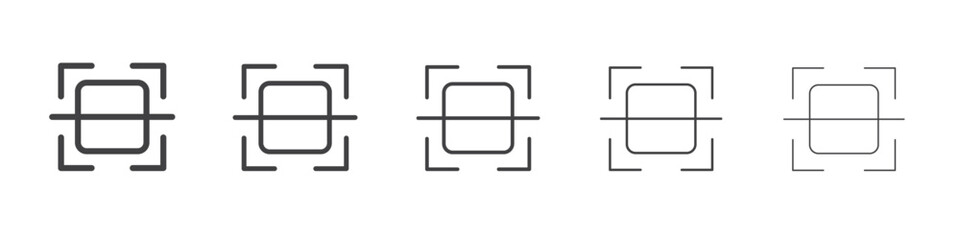 scan qr code icon simple illustration logo art