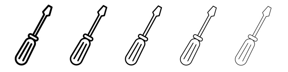 Screwdrive icon simple illustration logo art