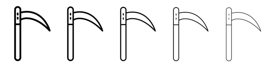 Scythe icon simple illustration logo art