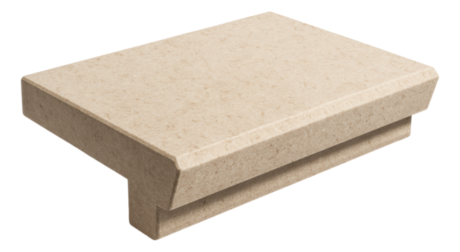 Stone exterior window ledges, robust and weather-resistant, perfect for a coastal house.