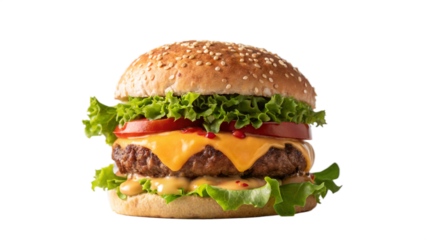Bold Double Cheeseburger with Fresh Greens 