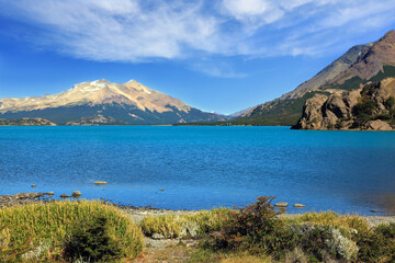 The huge blue lake