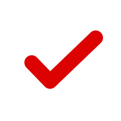 red check mark