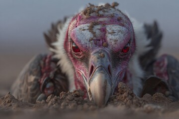 The Red-headed Vulture, also known as Sarcogyps calvus, can be found in the Panna Tiger Reserve, Madhya Pradesh, India