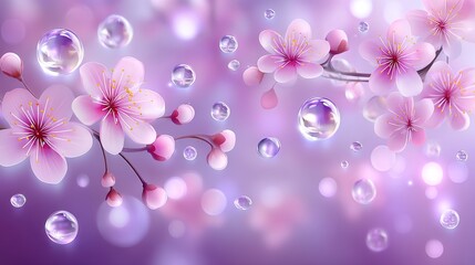 Pictures of flowers in a soft focus, taken during a rainstorm, convey the sense of calm and serenity that such weather can bring