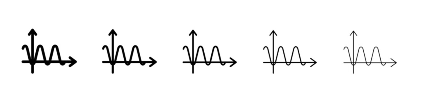 sinusoid icon simple illustration logo art