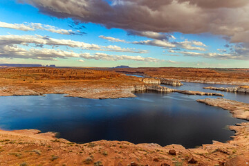 The  Navajo sandstone. Sunset.