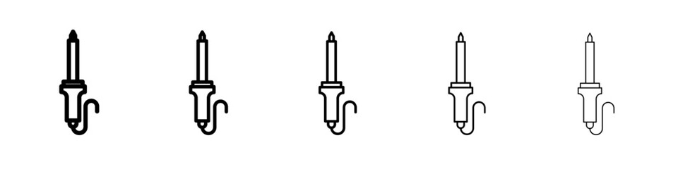 Soldering iron icon simple illustration logo art