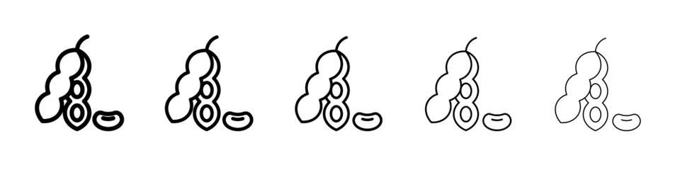 soybeans icon simple illustration logo art