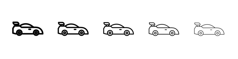 Sports Car icon simple illustration logo art