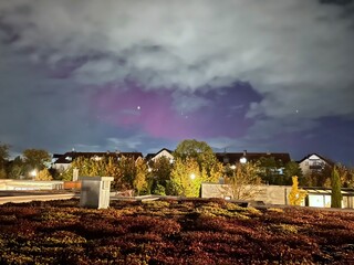 Northern lights over Munich due to an extreme geomagnetic storm on the night of October 10th to 11th, 2024