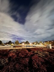 Northern lights over Munich due to an extreme geomagnetic storm on the night of October 10th to...