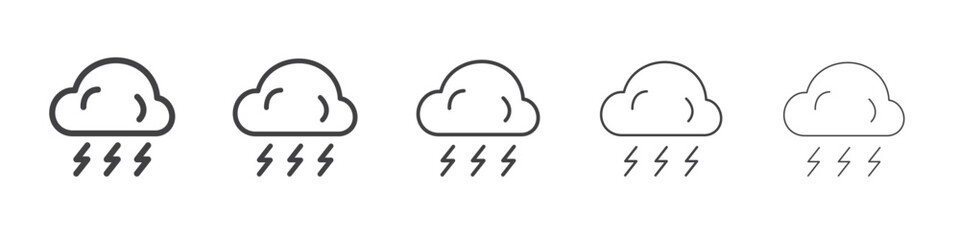 Storm icon simple illustration logo art