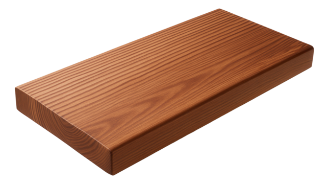 Wooden outdoor threshold for a cottage, crafted from cedar and treated for weather resistance.