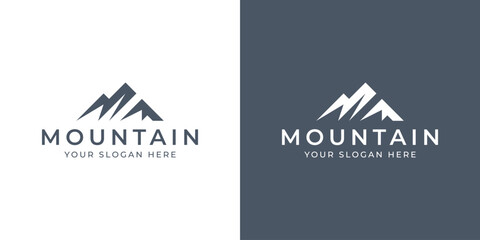 Fototapeta premium simple minimalist mountain logo design