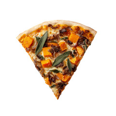 Delicious Slice of Autumn Harvest Pizza with Butternut Squash, Sage, and Caramelized Onions