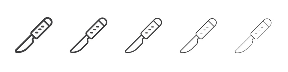 Surgery scalpel icon simple illustration logo art