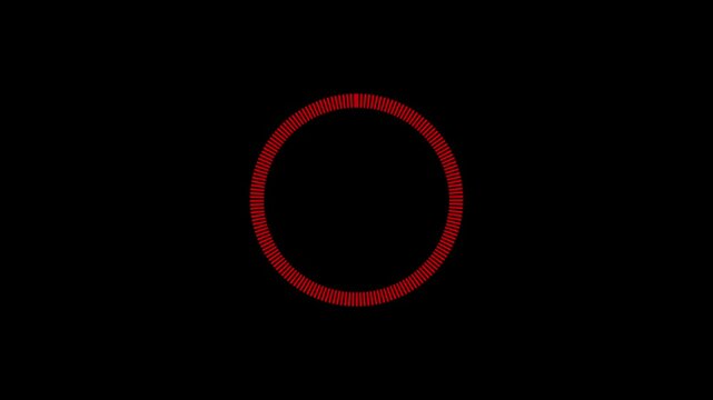 Circle percentage diagram (meter) interface (UI) or infographic - indicator of loading status. Loading indicator in the form of a pie chart, animation of the loading process