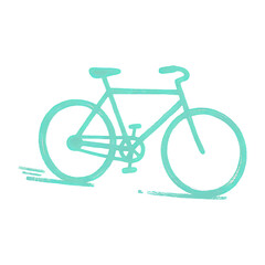 Bicycle Doodle: A Simple Hand-Drawn Sketch of a Bicycle, Representing Transportation and Outdoor Activity
