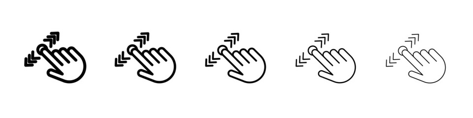Swipe up and down icon simple illustration logo art