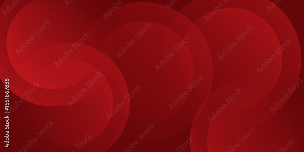 Poster red abstract background. dynamic shapes composition.