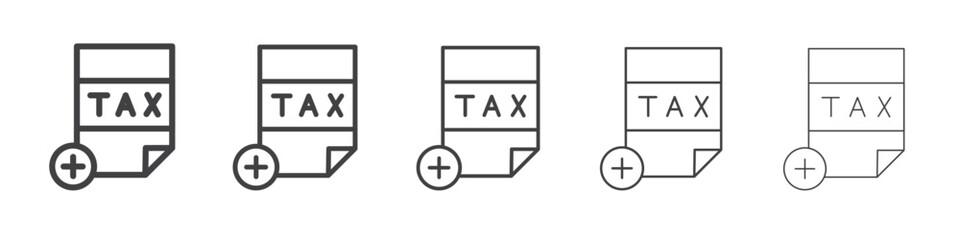Tax Credit icon simple illustration logo art