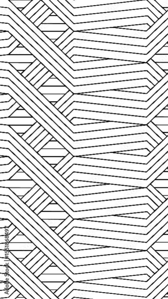 Poster seamless pattern of white lines