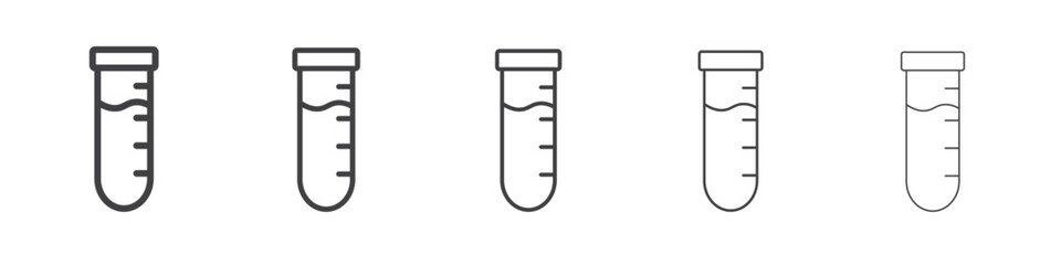 Test Tube icon simple illustration logo art