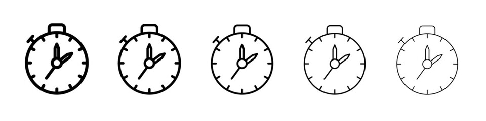 time clock watch icon simple illustration logo art