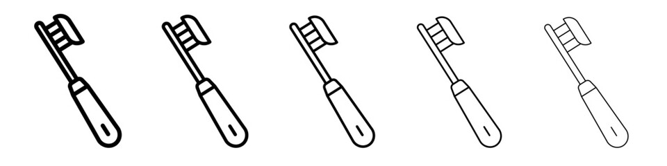 tooth brush icon simple illustration logo art
