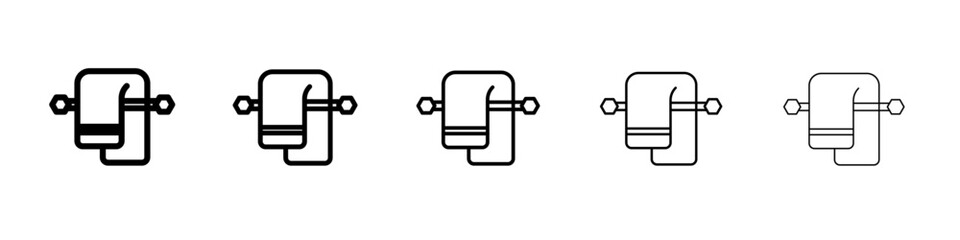 towel icon simple illustration logo art