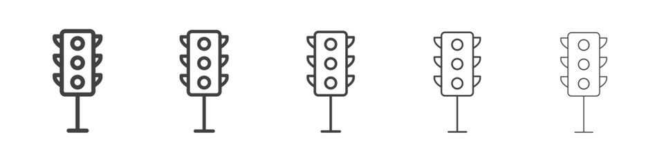 Traffic light icon simple illustration logo art
