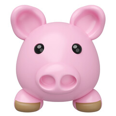 3d cute big head icon with foot isolated. mascot, icon, character, logo cartoon style, 3d render illustration