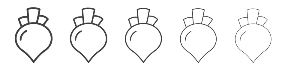 Turnip icon simple illustration logo art