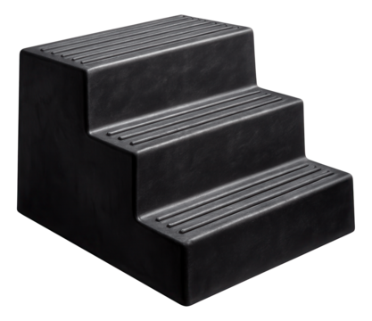 Heavy-duty rubber porch steps designed for industrial complexes, ensuring durability and safety.